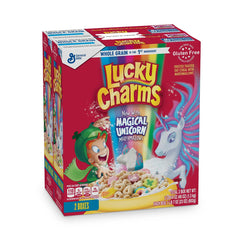 General Mills Lucky Charms Unicorn Marshmallow Cereal 23 oz 2 Bags Breakfast Milk