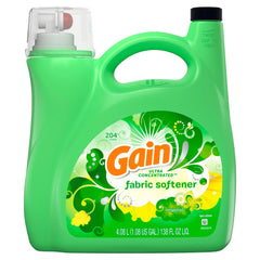 Gain Ultra Concentrated Liquid Fabric Softener Original 204 loads 138 oz