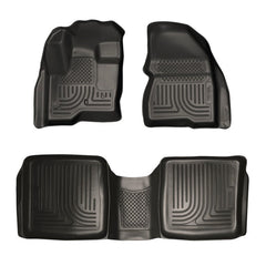 2009-2014 Ford Flex Lincoln MKT Floor Mats Black Husky Liners WeatherBeater NEW-0