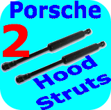 2 Hood Struts Shocks Porsche Boxster 911 Carrera 996 4