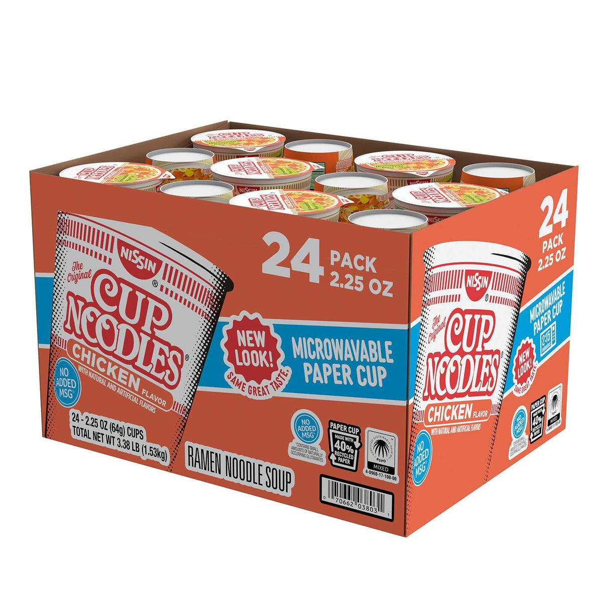 Cup Noodles, Chicken Flavor 2.25 oz., 24 ct.