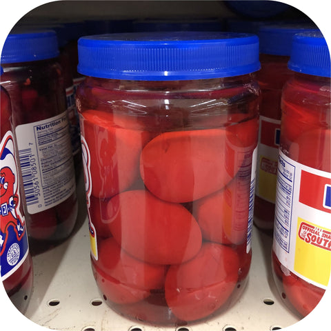 2 JARS Big John's Pickled Eggs 18 oz Jar Snack Bar Food