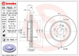 New Pair of Brembo UV Coated Front Brake Rotors for Mercedes-Benz ML320 ML350 ML430