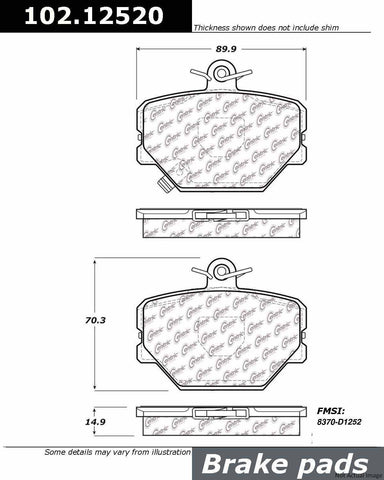 New Front Brake Pad Set for Smart Fortwo Cabrio Roadster