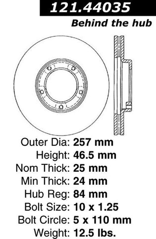 New Pair of Front Brake Rotors for Toyota Pickup 1985-92