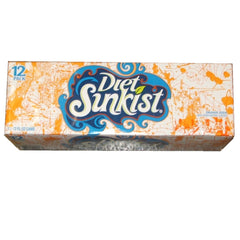 12 pack of DIET Sunkist Orange Soft Drink Soda Sun Kist Pop