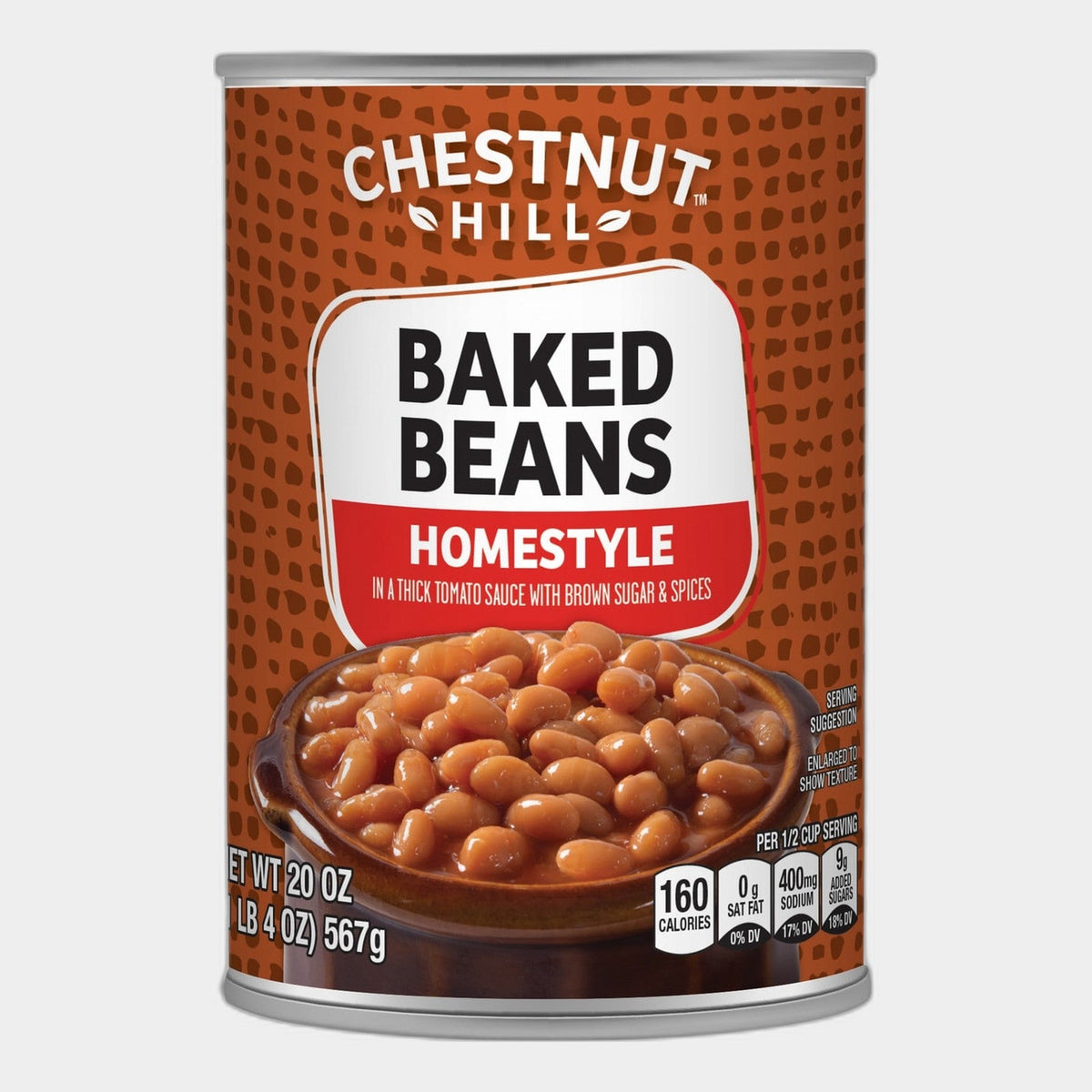 6 Cans Chestnut Hill Homestyle Baked Beans, 20 oz