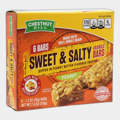Chestnut Hill Sweet & Salty Peanut Granola Bars, 6 ct