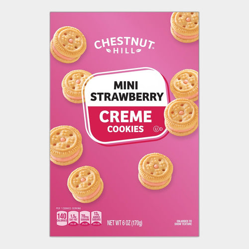 Chestnut Hill Mini Strawberry Creme Cookies, 6 oz