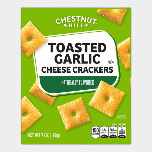 Chestnut Hill Toasted Garlic Cheese Crackers, 7 oz