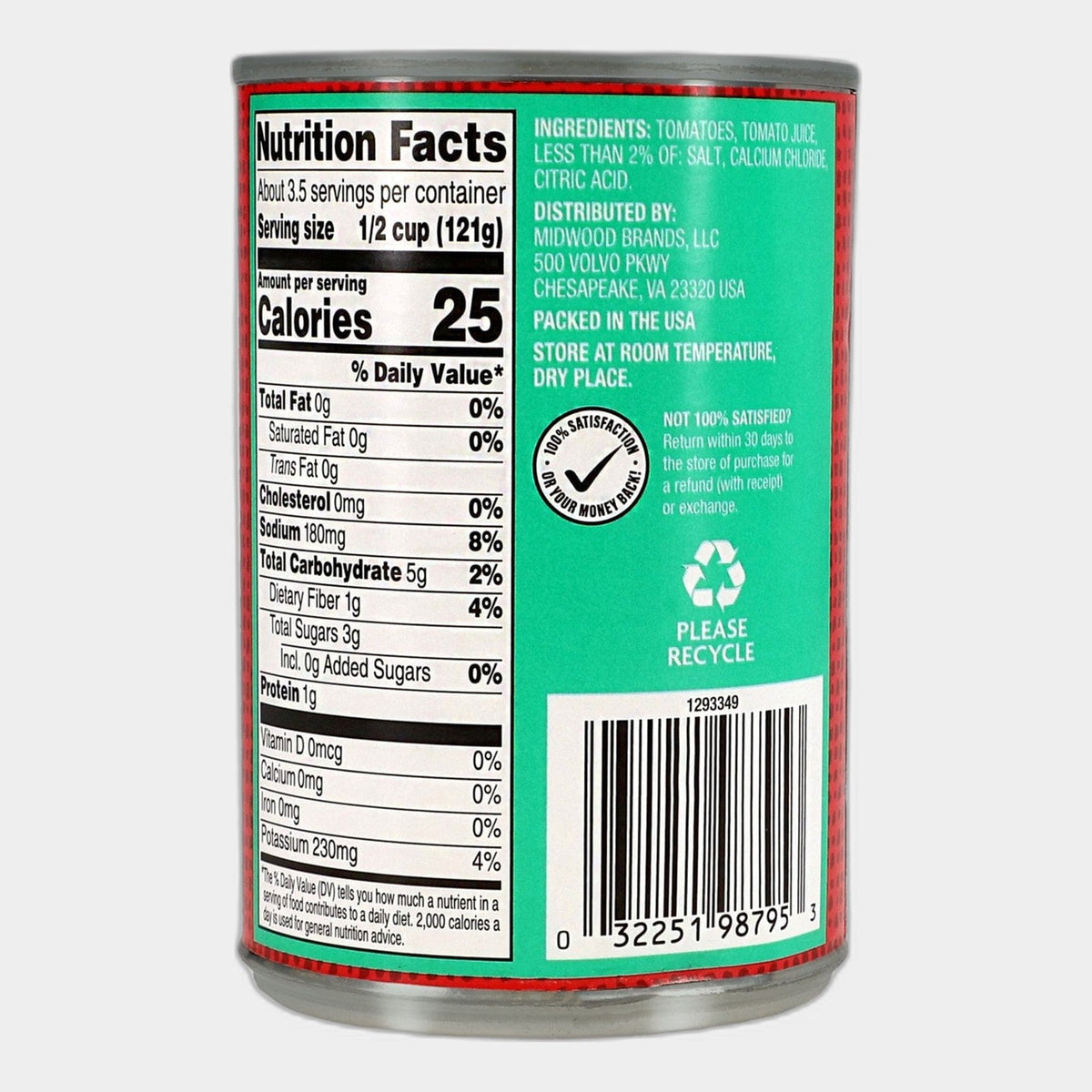 6 Cans Chestnut Hill Petite Diced Tomatoes, 14.5 oz