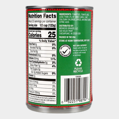 6 Cans Chestnut Hill Italian Style Diced Tomatoes, 14.5 oz
