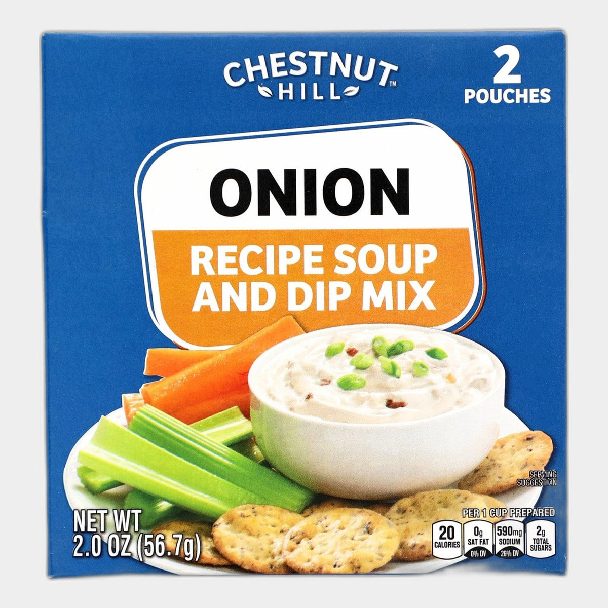 6 Packets Chestnut Hill Onion Soup and Dip Mix, 2 oz