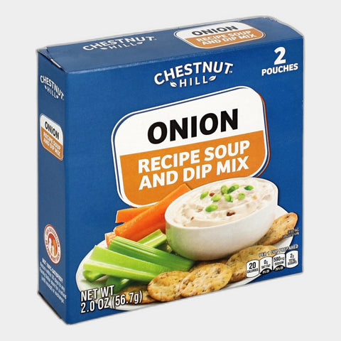 6 Packets Chestnut Hill Onion Soup and Dip Mix, 2 oz