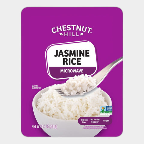 4 Pouches Chestnut Hill Microwaveable Jasmine Rice, 8.8 oz
