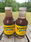 2 Bottles George's Special Barbecue Sauce 16 oz BBQ Marinade Hot Dip