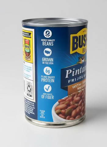 4 CANS Bush's Best Pinto Beans with Jalapenos 16 oz Can Chili Soup