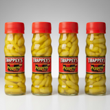 4 BOTTLES Trappey's Hot Peppers In Vinegar 4.5 oz Tabasco Sauce Beans Greens