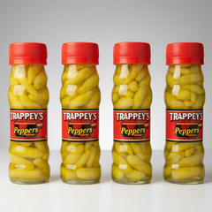 4 BOTTLES Trappey's Hot Peppers In Vinegar 4.5 oz Tabasco Sauce Beans Greens