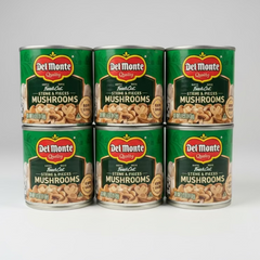 6 CANS Del Monte Mushrooms Stems & Pieces 4 oz Can Vegetable Non-GMO
