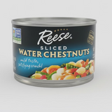 Reese Sliced Water Chestnuts 8 oz Can Salad Stir fry Soup WaterChestnuts