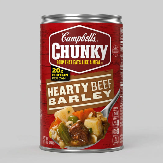 Campbell's Chunky Hearty Beef Barley Soup, 19 oz