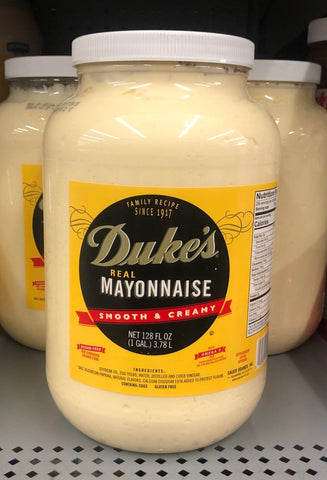 Duke's Mayonnaise 1 GALLON Jar of Duke Dukes thick creamy Mayo sauce