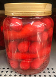 1 Quart Jar of Hannah Pickled Pork Sausage Red Hots Wieners Free Ship