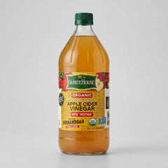 1 Gallon White House Organic Apple Cider Vinegar with Mother Raw Unfiltered