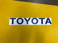 Blue TOYOTA Lettering Tailgate Decal Sticker