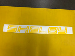 Shelby Yellow Windshield Decal