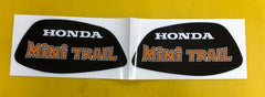 Honda Mini Trail Orange 2pc tank sticker graphic decal for 1972-76 Z50