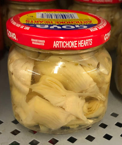 Goya Quartered Marinated Artichoke Hearts 6 oz Jar Spanish