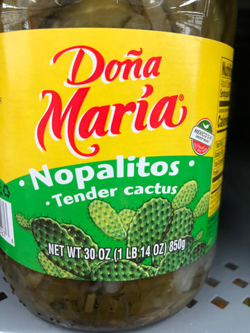 Dona Maria Nopalitos Tender Cactus 30 oz Jar Mexico No sugar added