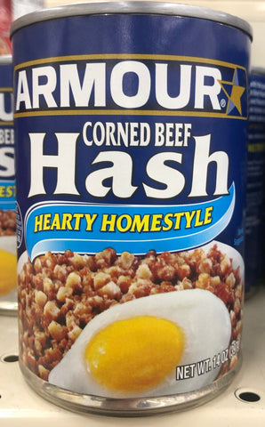 Armour Hearty Homestyle Corned Beef Hash Sandwich Meat 14oz Can Stew