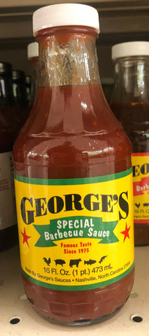 2 Bottles George's Special Barbecue Sauce 16 oz BBQ Marinade Hot Dip