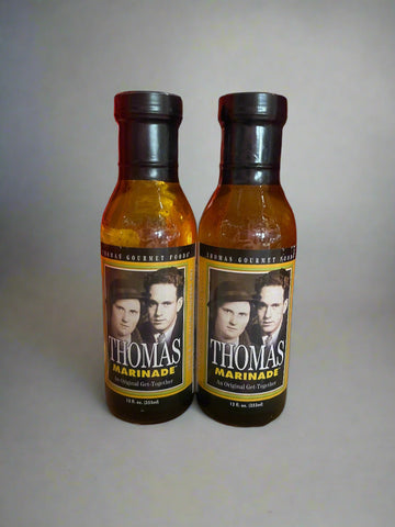 2 BOTTLES Thomas Gourmet Foods Marinade 14 oz Sauce Fish Chicken