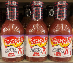 3 BOTTLES Texas Pete Eastern Carolina BBQ Sauce 16 oz Barbeque Vinegar NC