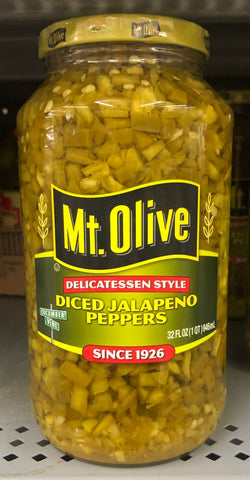 Mount Olive Diced Jalapeno Peppers 32 oz Mt Pickles Quart Sandwich Cornbread