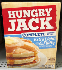 Hungry Jack Extra Light & Fluffy Pancake & Waffle Mix 32 oz Breakfast Iron Syrup