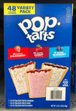 48 ct Pop-Tarts Frosted Toaster Pastries 24 Strawberry 12 Blueberry 12 Cherry KELLOGG'S