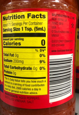 Louisiana One Drop Does It The Perfect Hot Sauce, 12 oz
