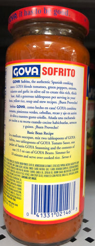 Goya Sofrito Tomato Cooking Base 12 Oz chili beans rice soup stew