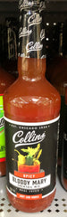 Spicy Bloody Mary Cocktail Mix by Collins 32 oz. Bottle Vodka Mixer