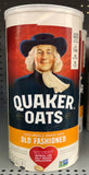 Quaker Oats Old Fashioned Oatmeal 42 oz Canister Breakfast Cereal Cookie