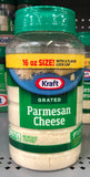 Kraft Grated Cheese Parmesan Cheese 16 oz Jar Spaghetti Alfredo