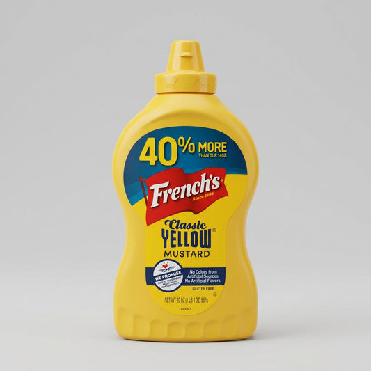 Squeeze Bottle of French's Classic Yellow Mustard 20 Oz
