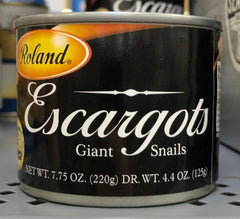 Roland Escargots Giant Snails 7.75 Oz can French tender shell