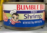 BUMBLE BEE Tiny Shrimp 6 oz Can High Protein Food Salad Snack