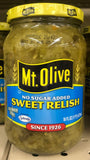 Mount Olive Pickle Dill Relish 8 oz Mt hot dog salad sandwich